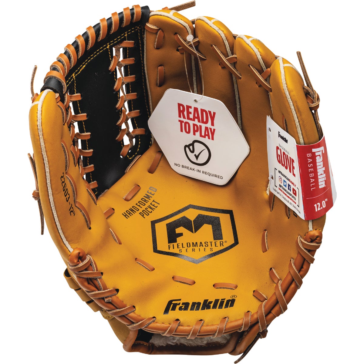 Franklin Field Master Series 12 In. Adult Right-Handed Thrower Baseball Glove