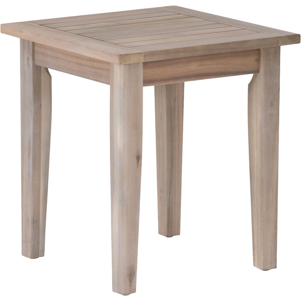 Linon Svana 18 In. Square Natural Finish Wood Side Table