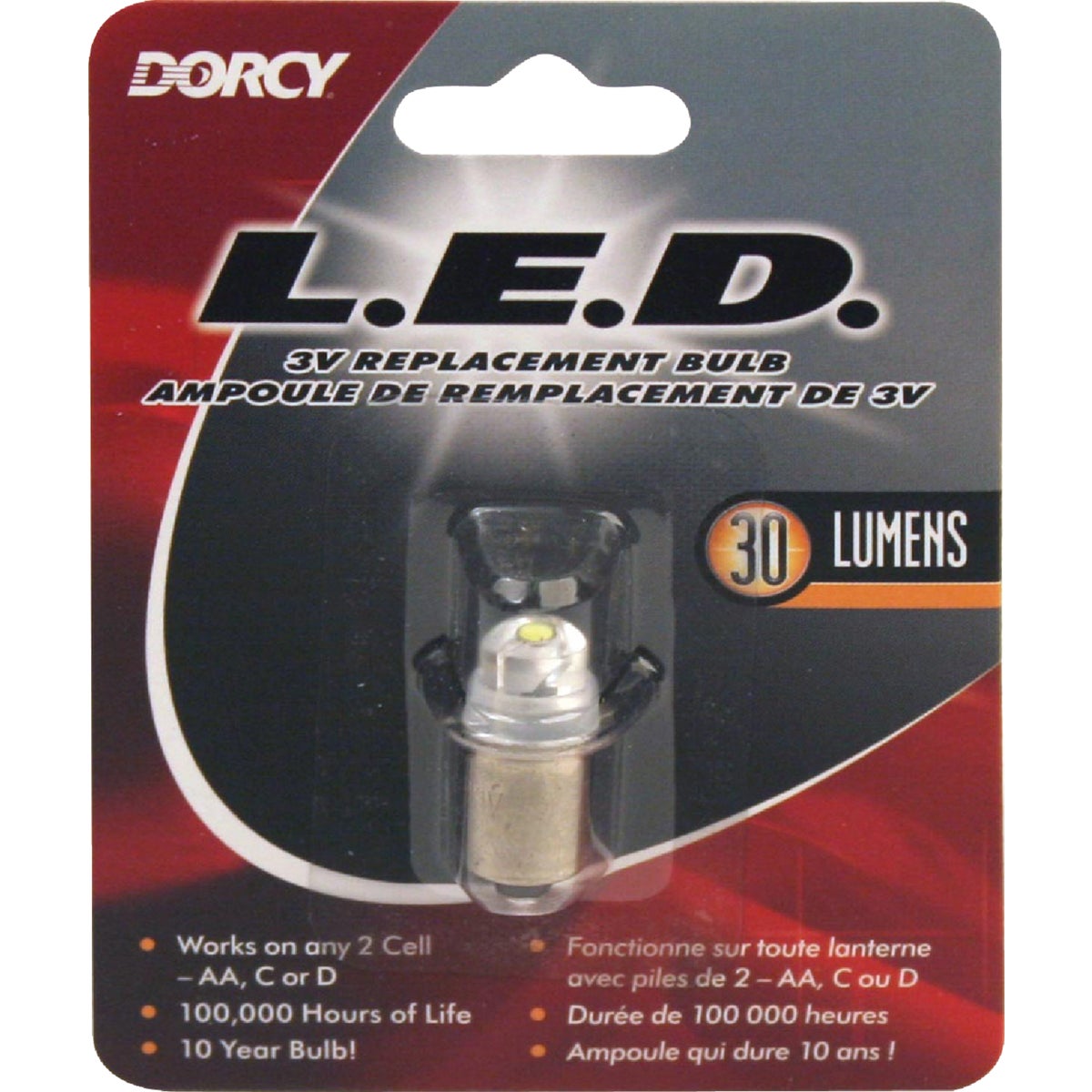 Dorcy LED 3V Replacement Flashlight Bulb