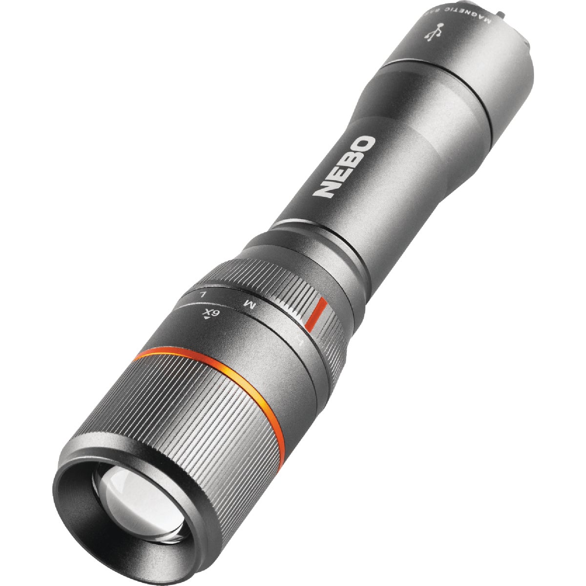 Nebo DaVinci LED Anodized Aluminum 1000 Lm. Rechargeable Flashlight