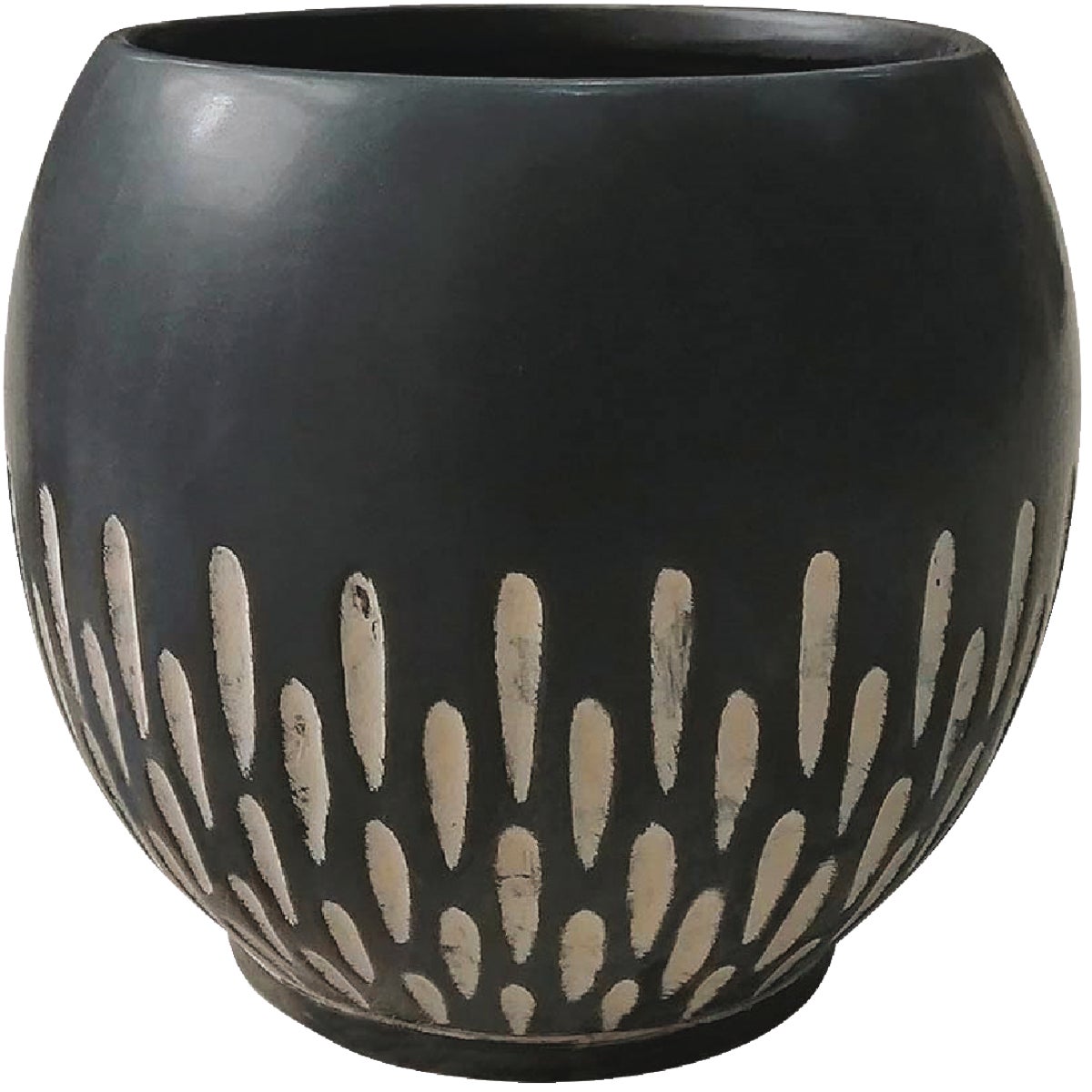 Southern Patio Ava 8 In. Ceramic Brown Planter