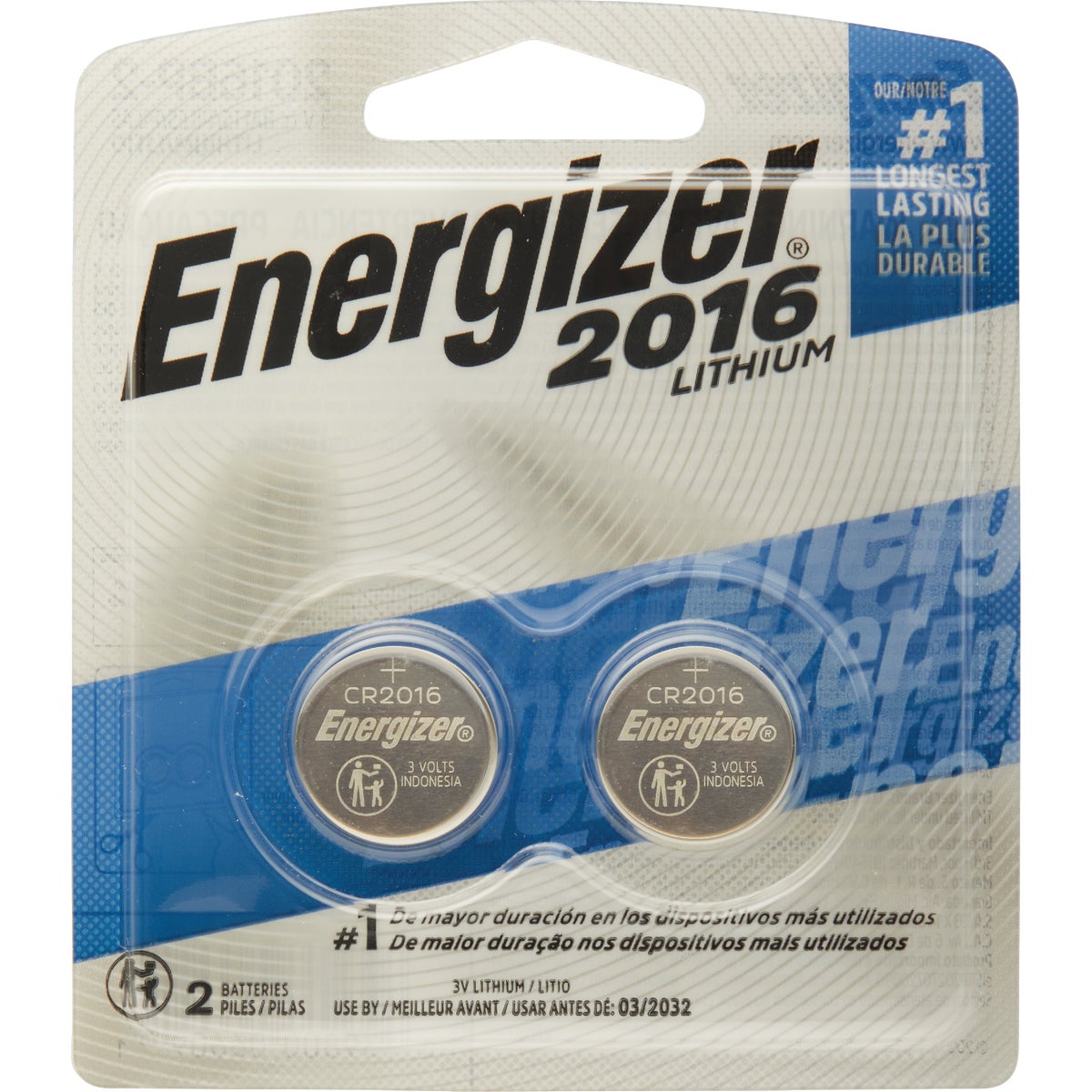 Energizer 2016 Lithium Coin Cell Battery (2-Pack)