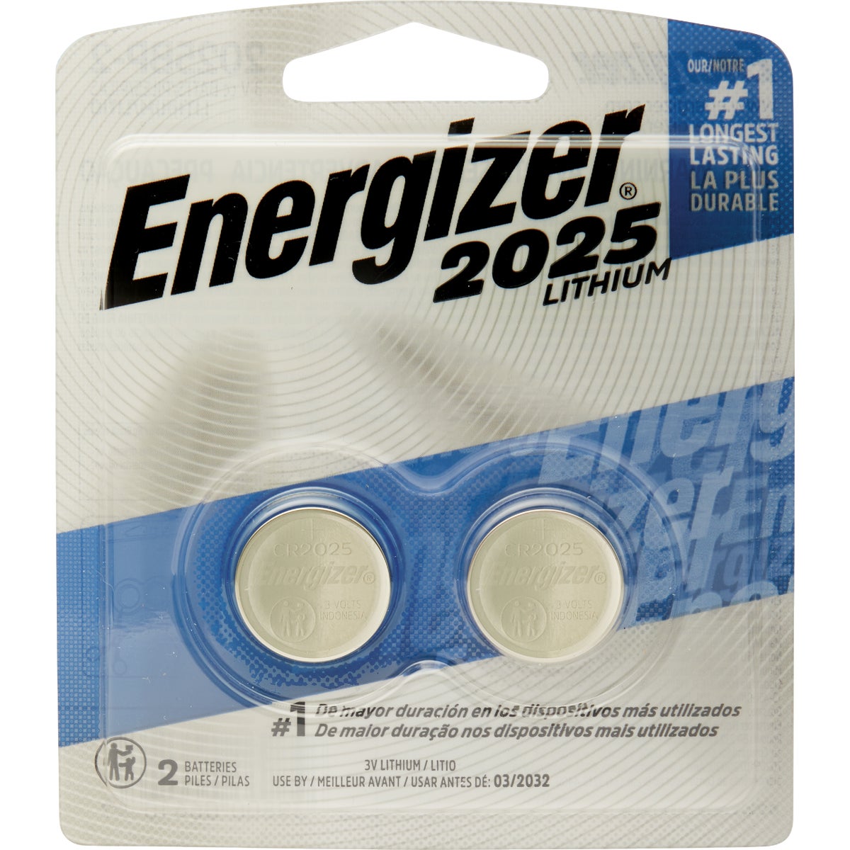 Energizer 2025 Lithium Coin Cell Battery (2-Pack)