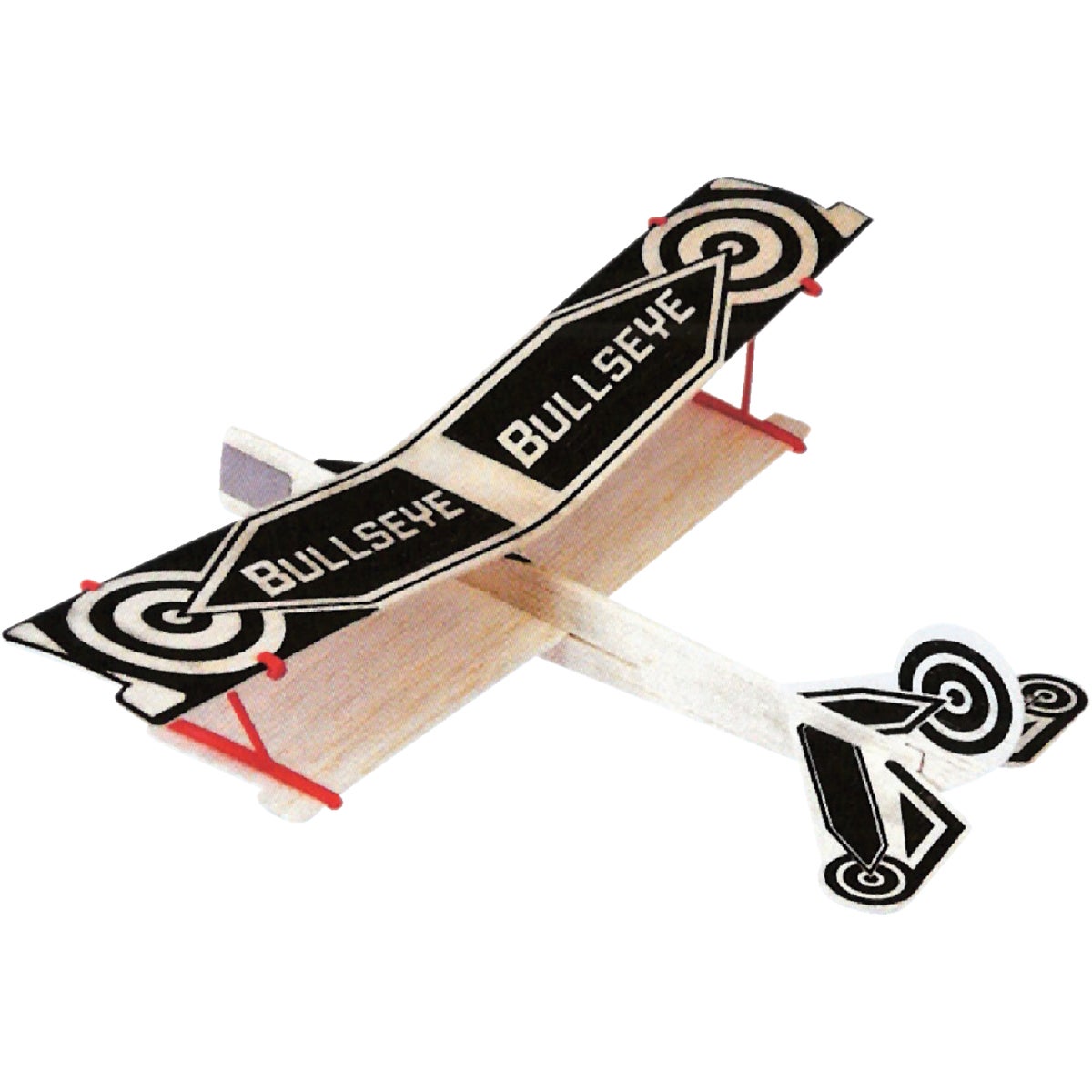 BULLSEYE BALSA BIPLANE