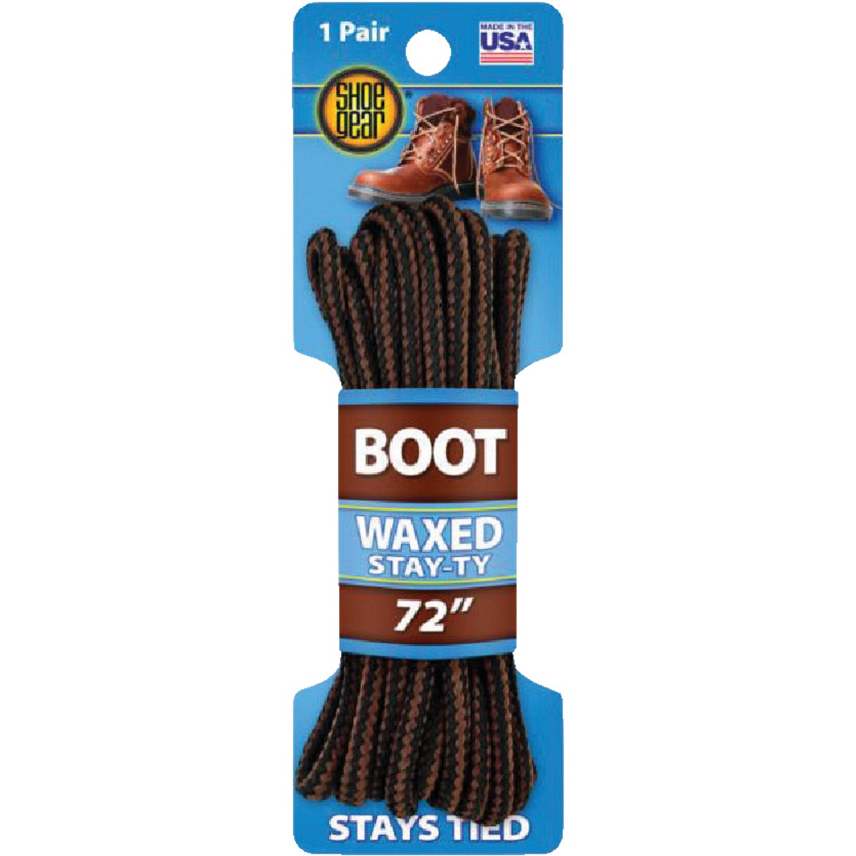 72″ BOOT LACE BR/BLK RND