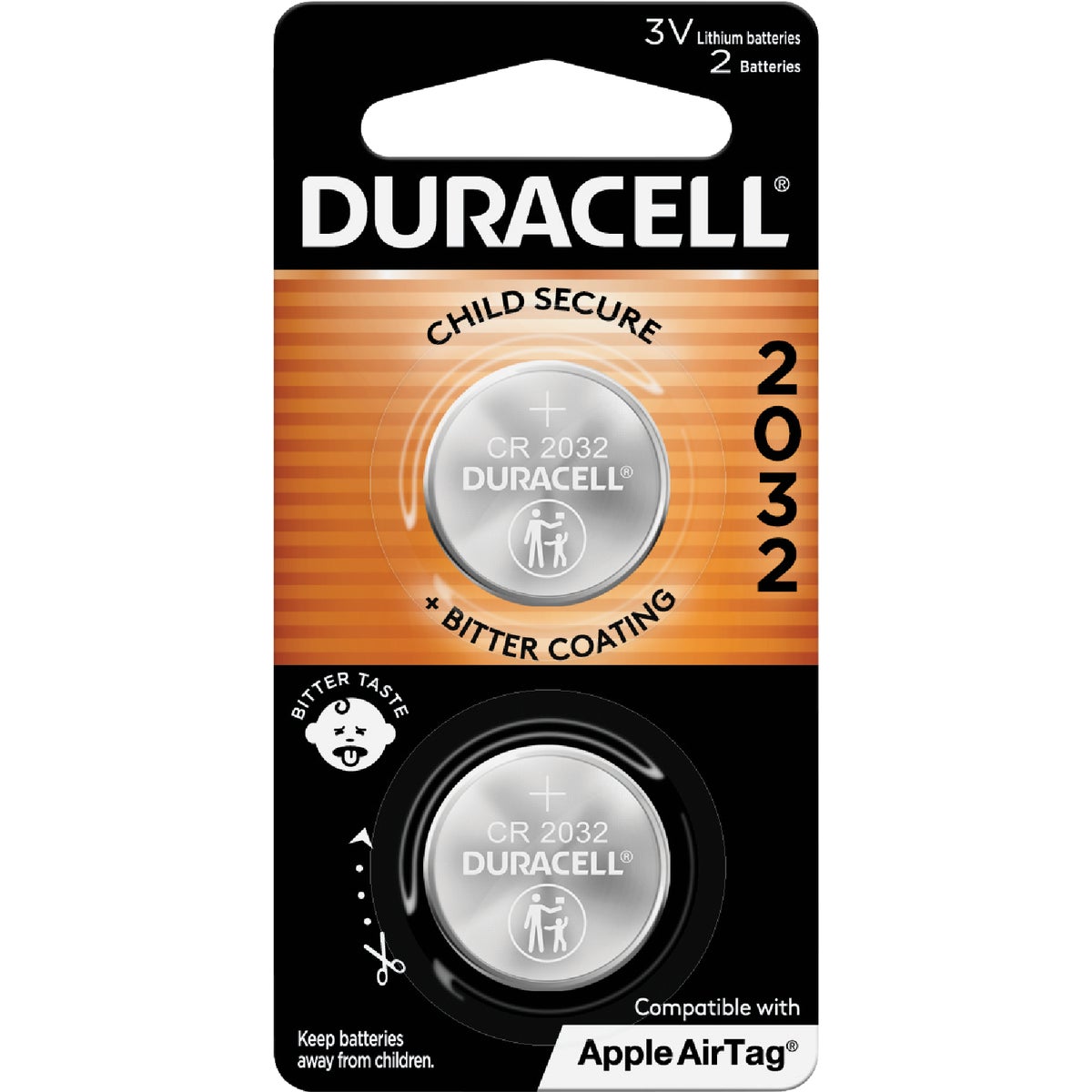 Duracell 2032 Lithium Coin Cell Battery (2-Pack)