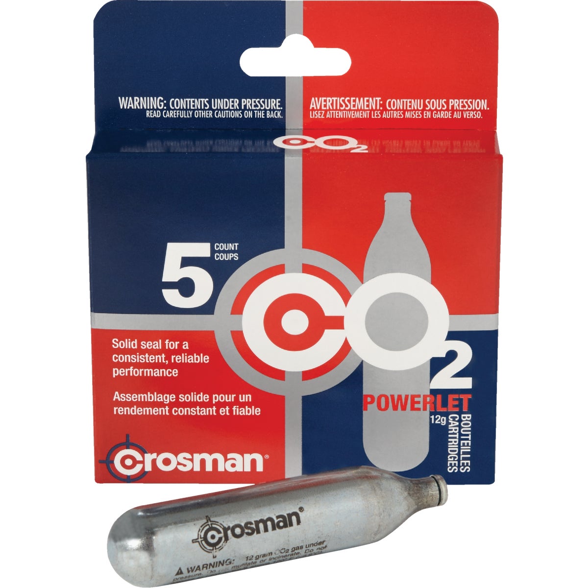 Crosman 12g CO2 Cartridge (5-Pack)