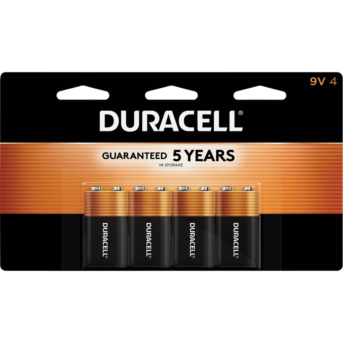 Duracell CopperTop 9V Alkaline Battery (4-Pack)