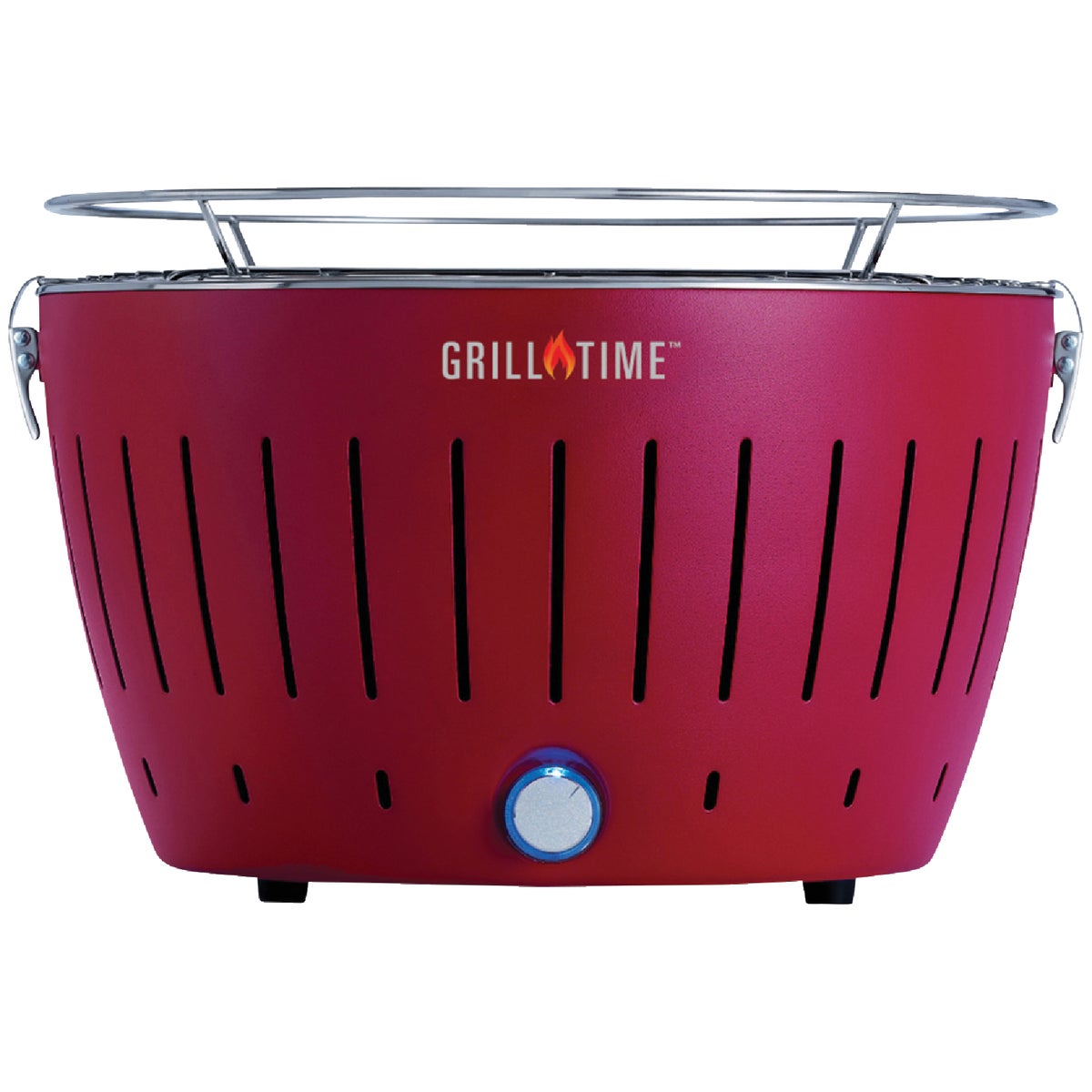 Grill Time Tailgater GT Red 124 Sq. In. Charcoal Portable Grill