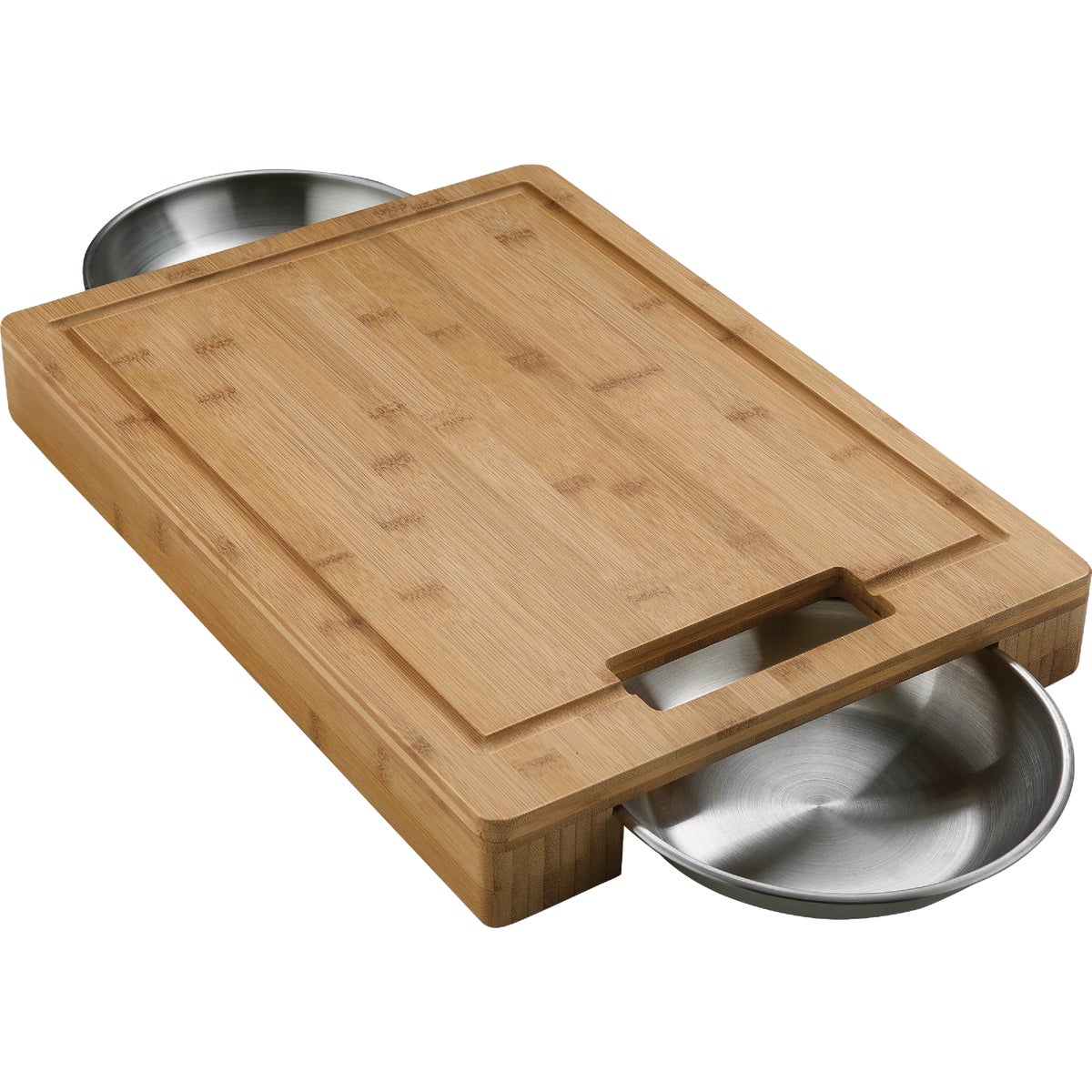 Napoleon PRO Cutting Board with Stainless Steel Bowls