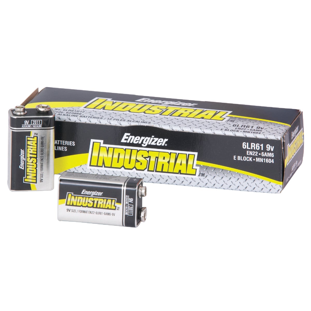 12PK 9V IND ALKL BATTERY