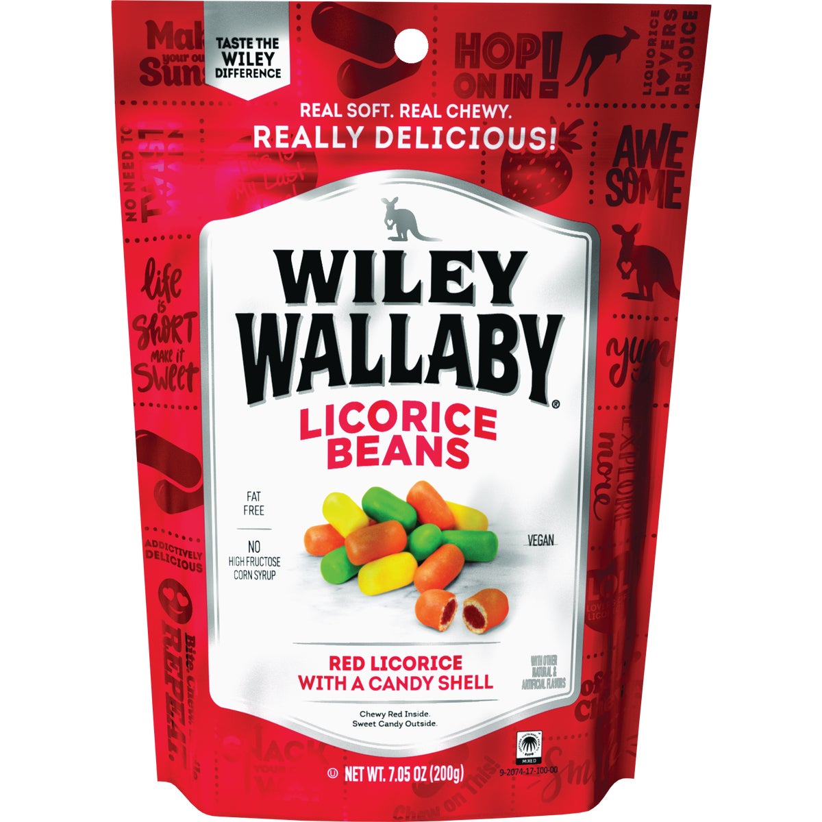 Wiley Wallaby Red Licorice 7.05 Oz. Licorice Beans