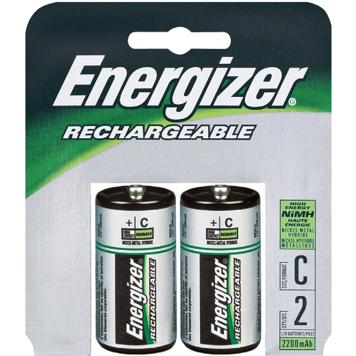 Energizer C NiMH Rechargeable Battery (2-Pack)