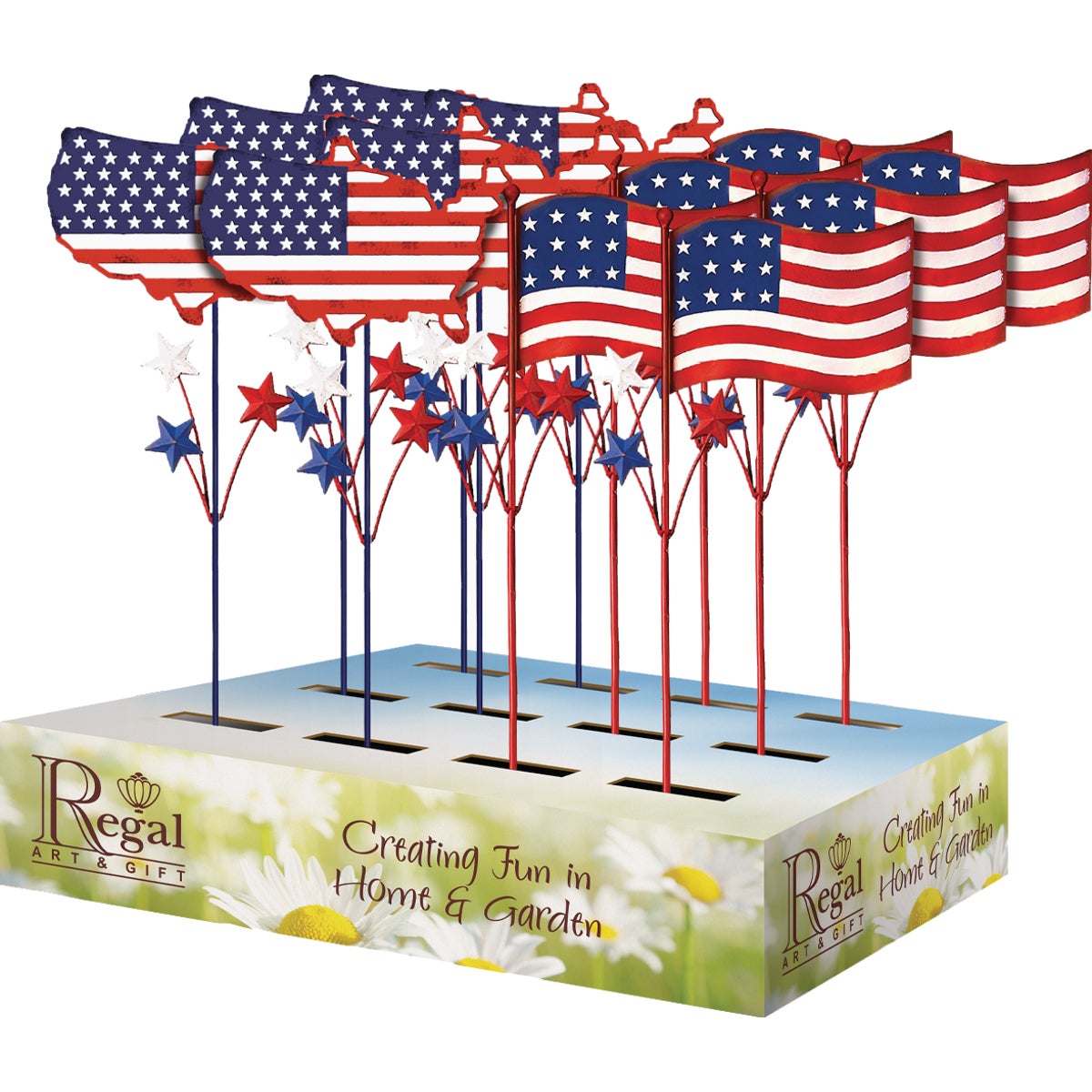 Regal Art & Gift Americana Plant Pick Assortment (12-Piece)