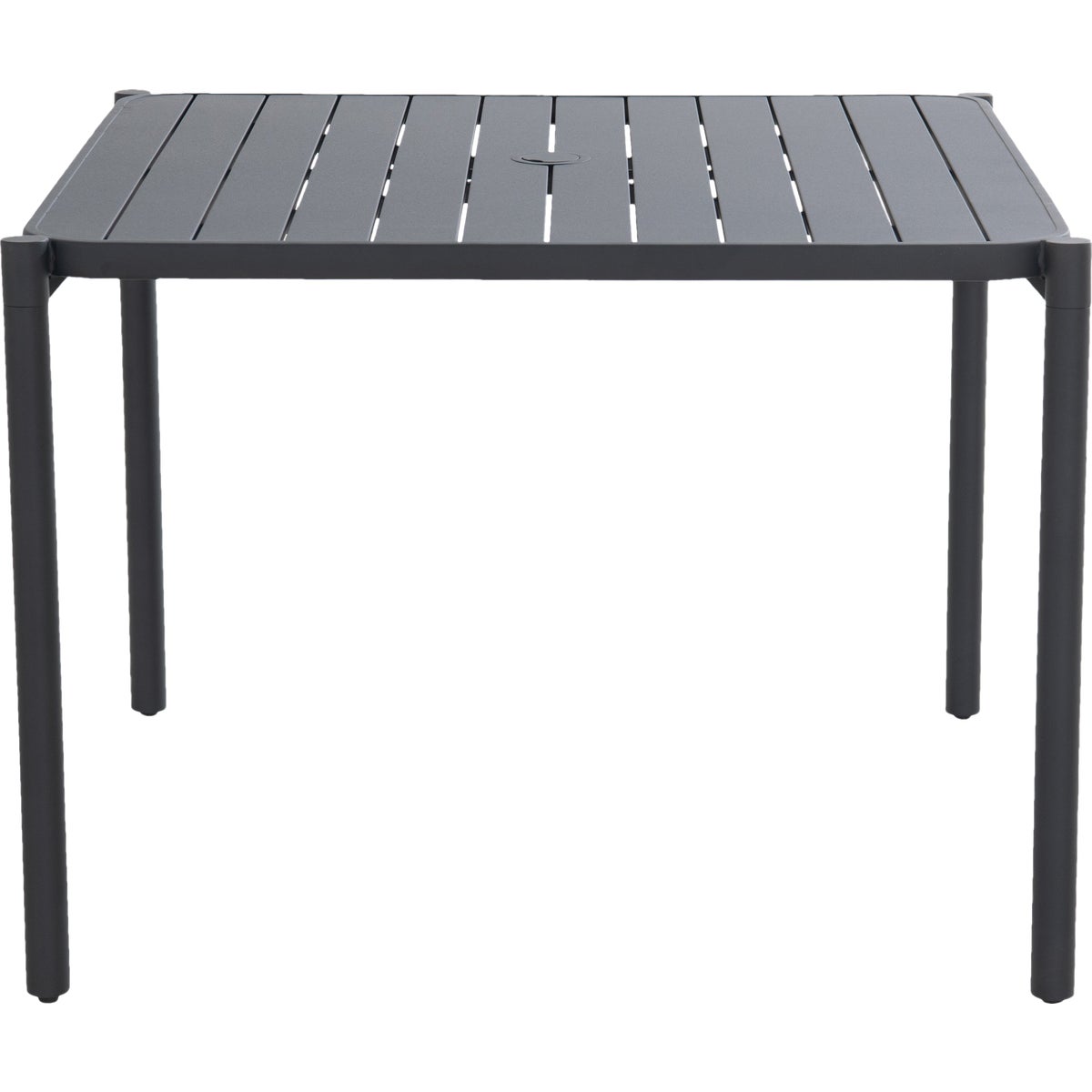 Sunjoy 40 In. Square Heavy-Duty Black Steel Dining Table