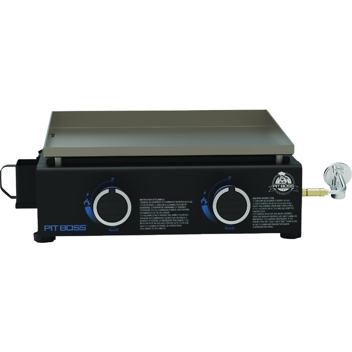Pit Boss 2-Burner Black 18,000 BTU 265 Sq. In. LP Gas Outdoor Tabletop Griddle