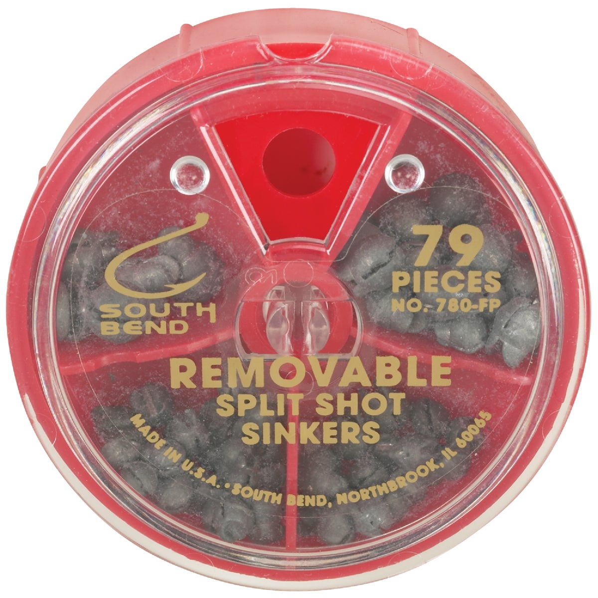 SouthBend 79-Piece Removable Split Shot Sinker Kit Assortment