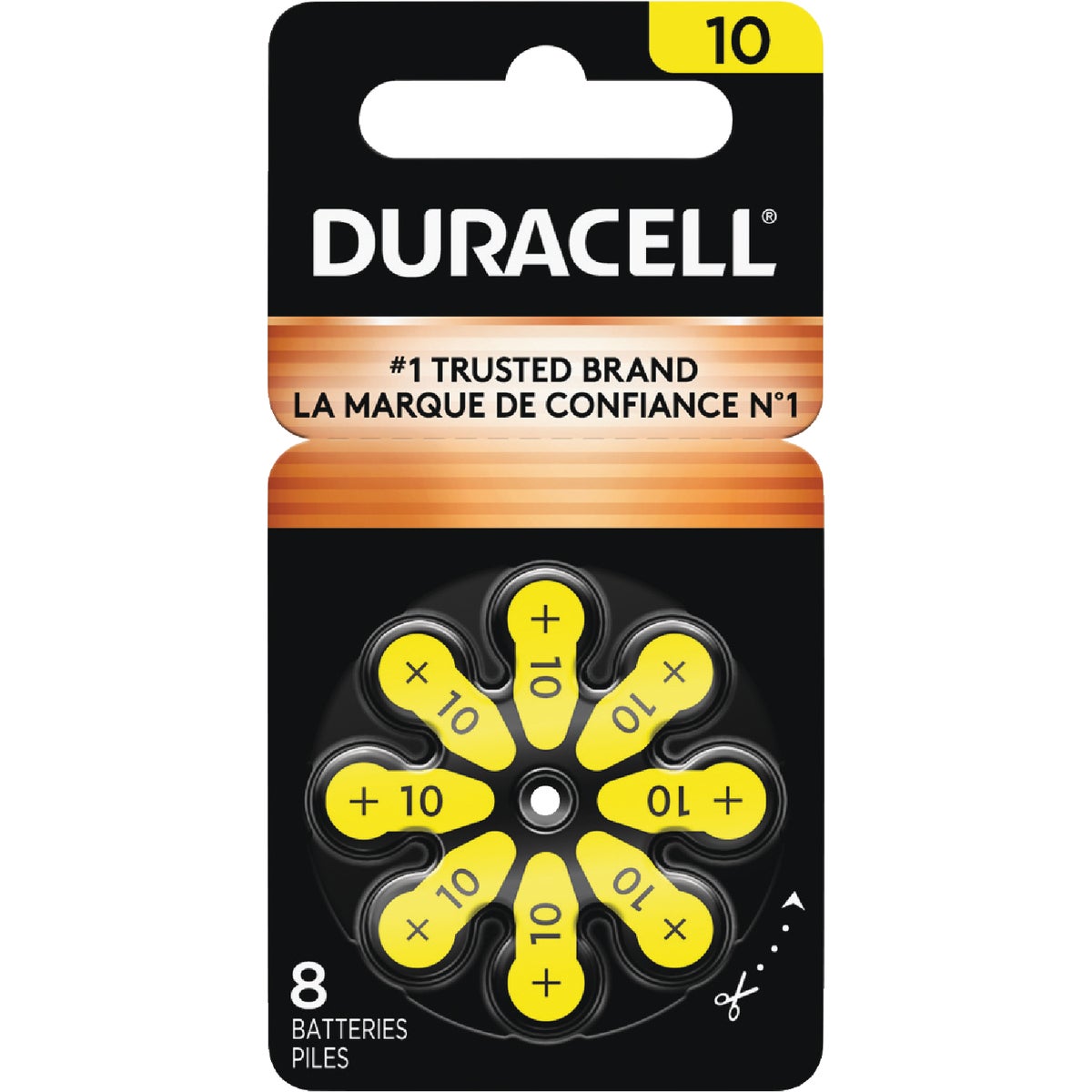 Duracell EasyTab 10 Hearing Aid Battery (8-Pack)