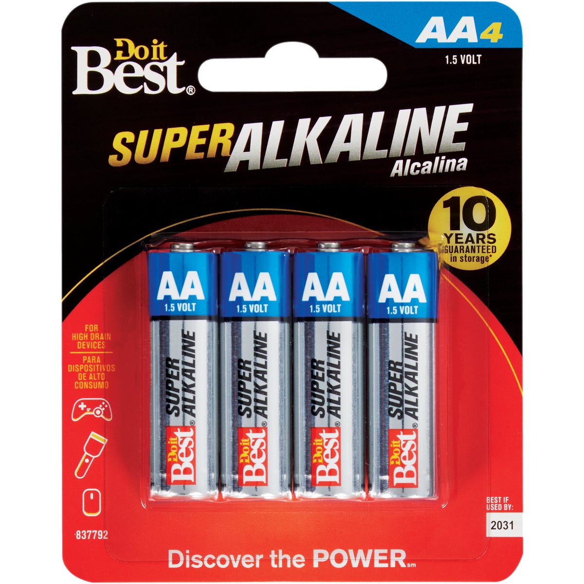 4PK DIB AA ALK BATTERY