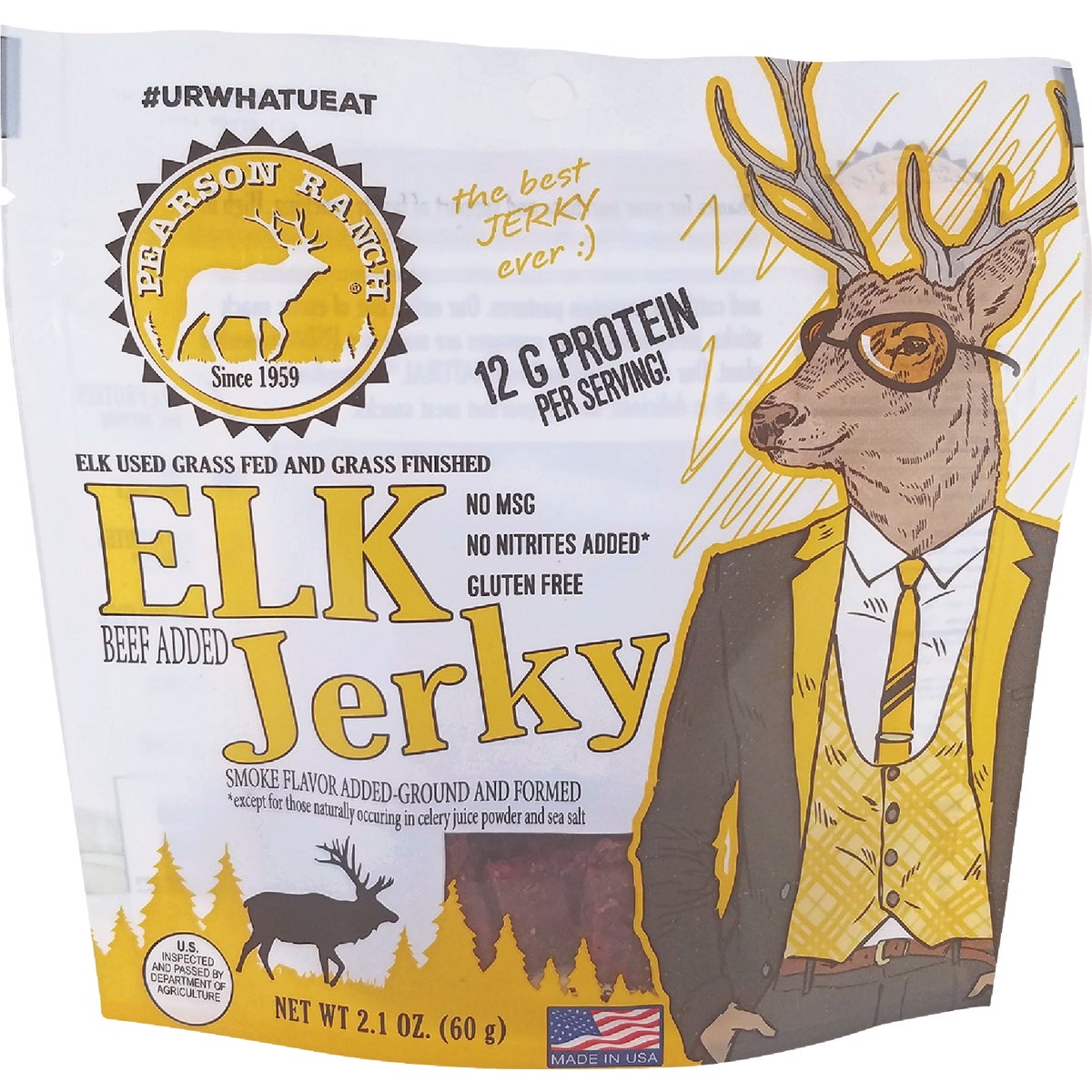Pearson Ranch 2.1 Oz. All-Natural Elk Jerky