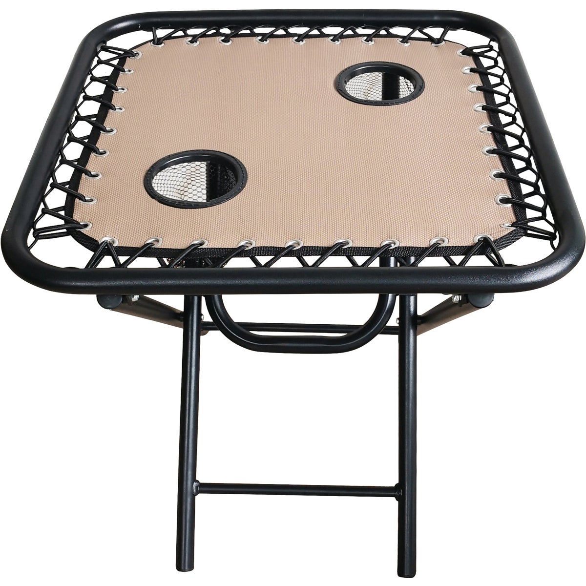 Four Seasons Courtyard Sunny Isles Mocha 19 In. Square Folding Side Table