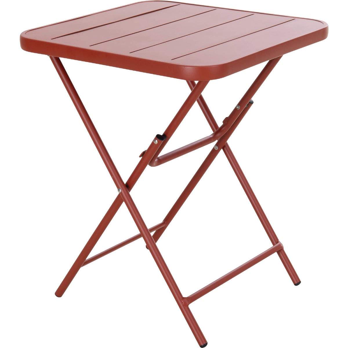 Sunjoy 24 In. Square Heavy-Duty Brick  Steel Folding Table