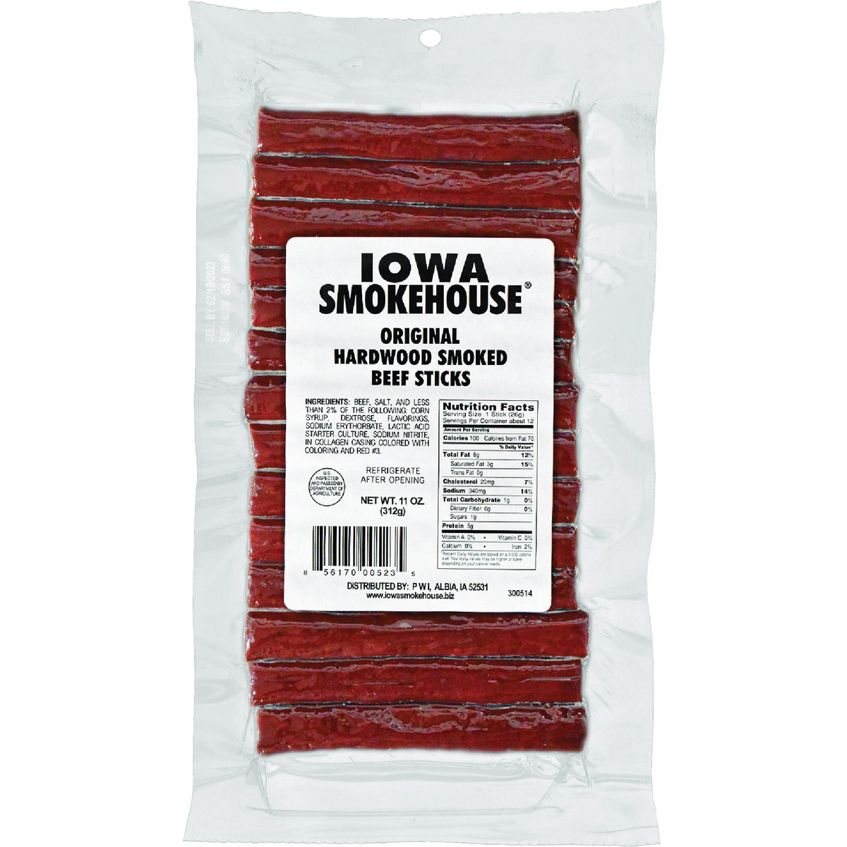 Iowa Smokehouse 11 Oz. Original Smoked Meat Sticks
