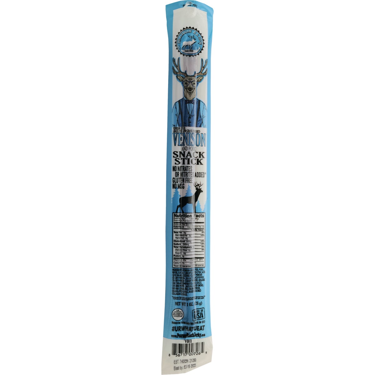 Pearson Ranch Jerky 1 Oz. Venison Snack Sticks Display (24 Sticks)
