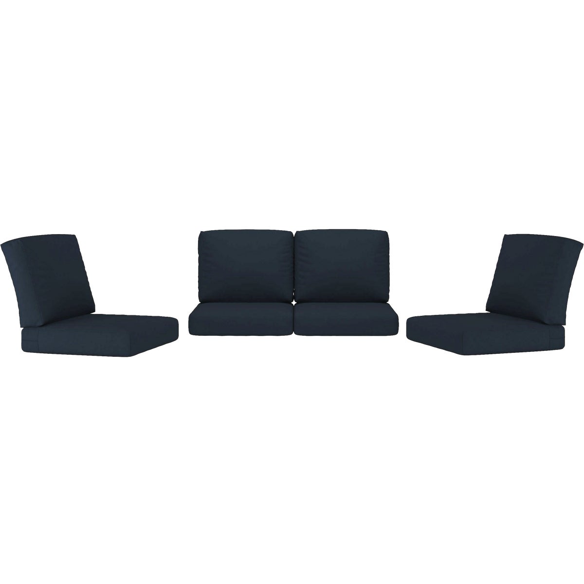 Northcape International Rockton Navy Polyester Loveseat Chat Set Cushion Set