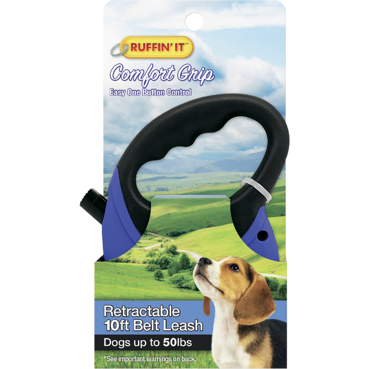 Westminster Pet Ruffin' it 10 Ft. Cord Up to 50 Lb. Dog Retractable Leash