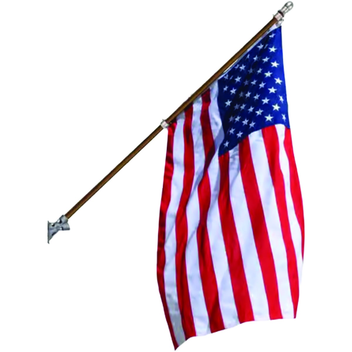 Valley Forge 3 Ft. x 5 Ft. Polyester American Flag & 6 Ft. Pole Kit