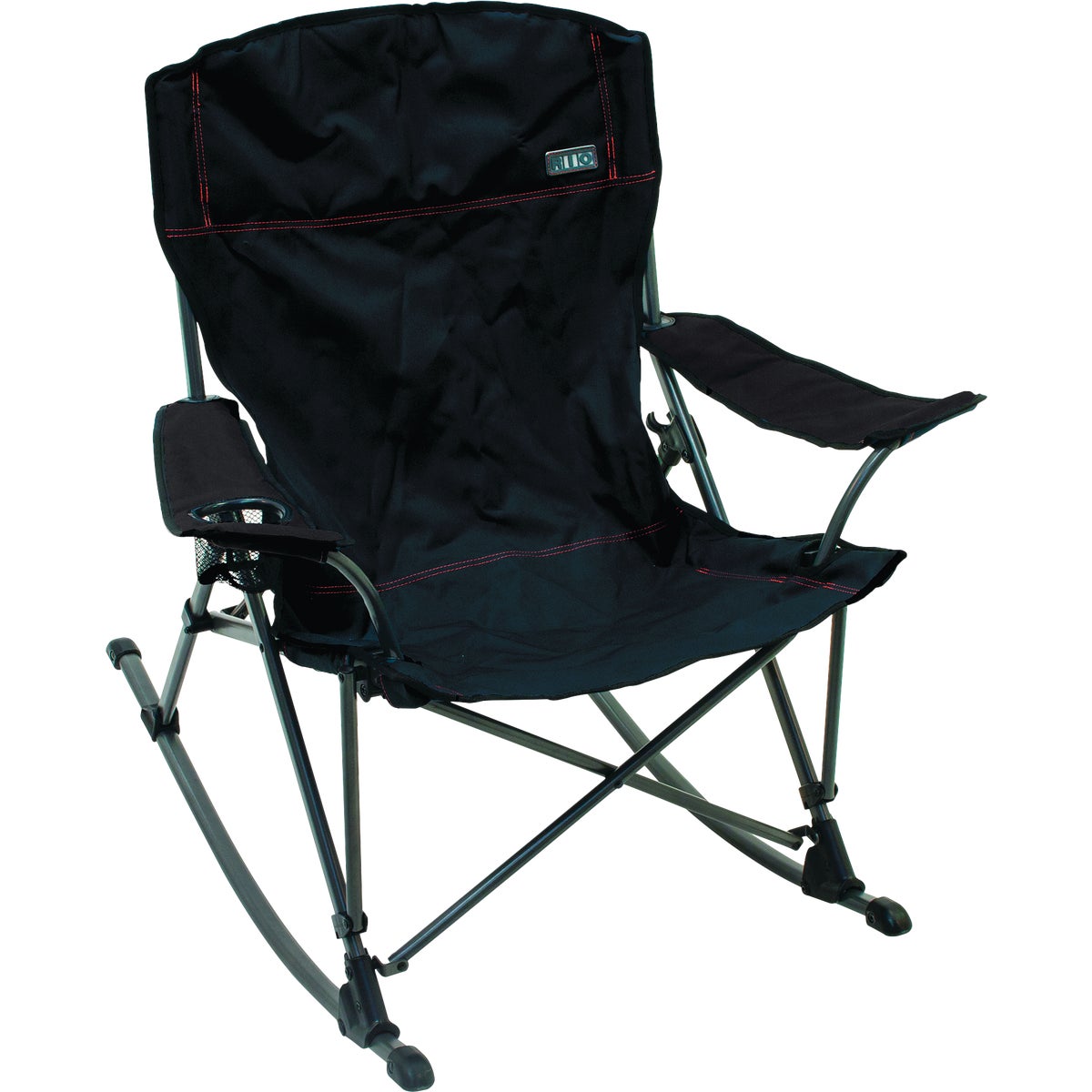 Rio Brands Black Polyester Powder Coated Steel Soft Arm Quad Rocker 