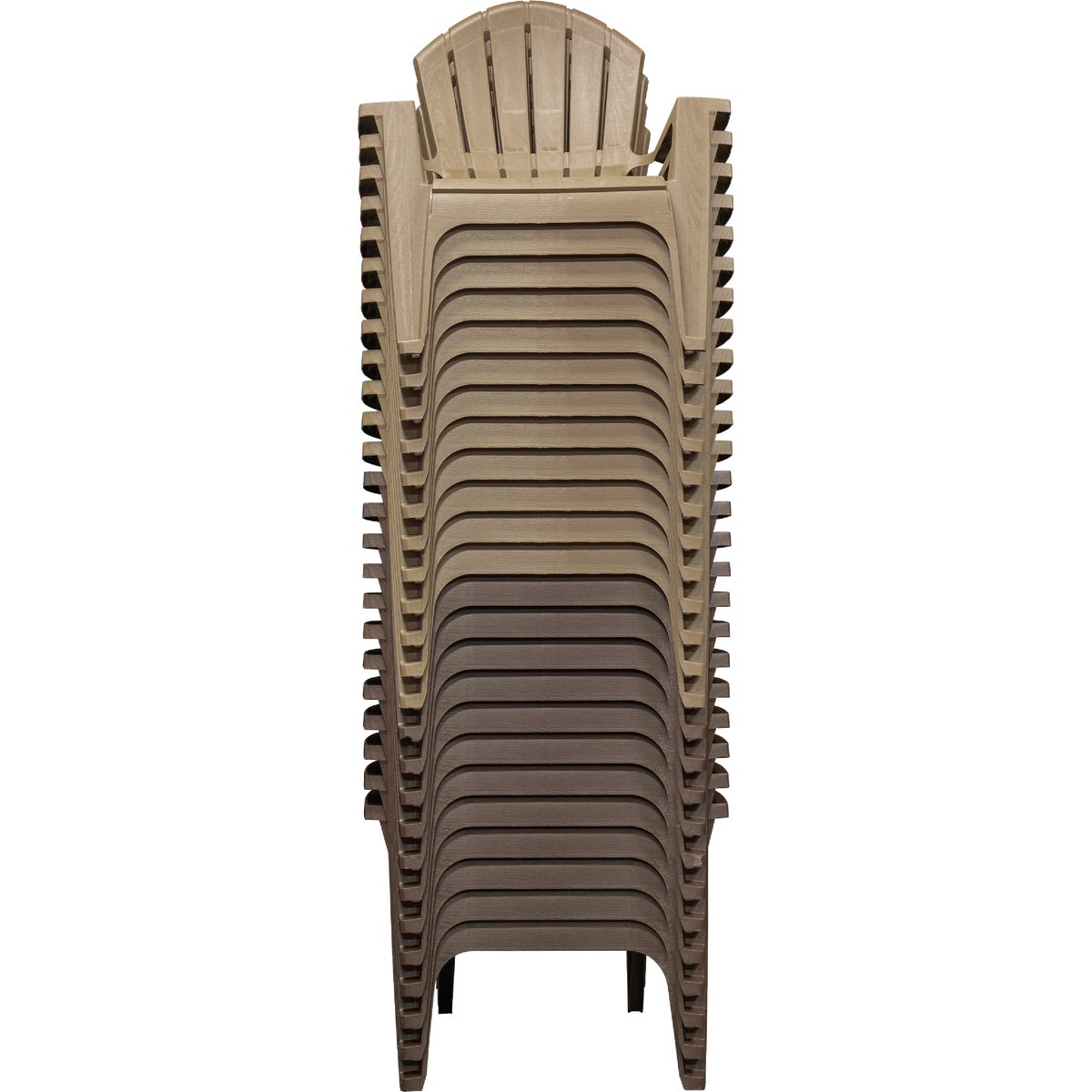 Adams Real Comfort Earth Brown & Portobello Adirondack Chair Display (24-Piece)