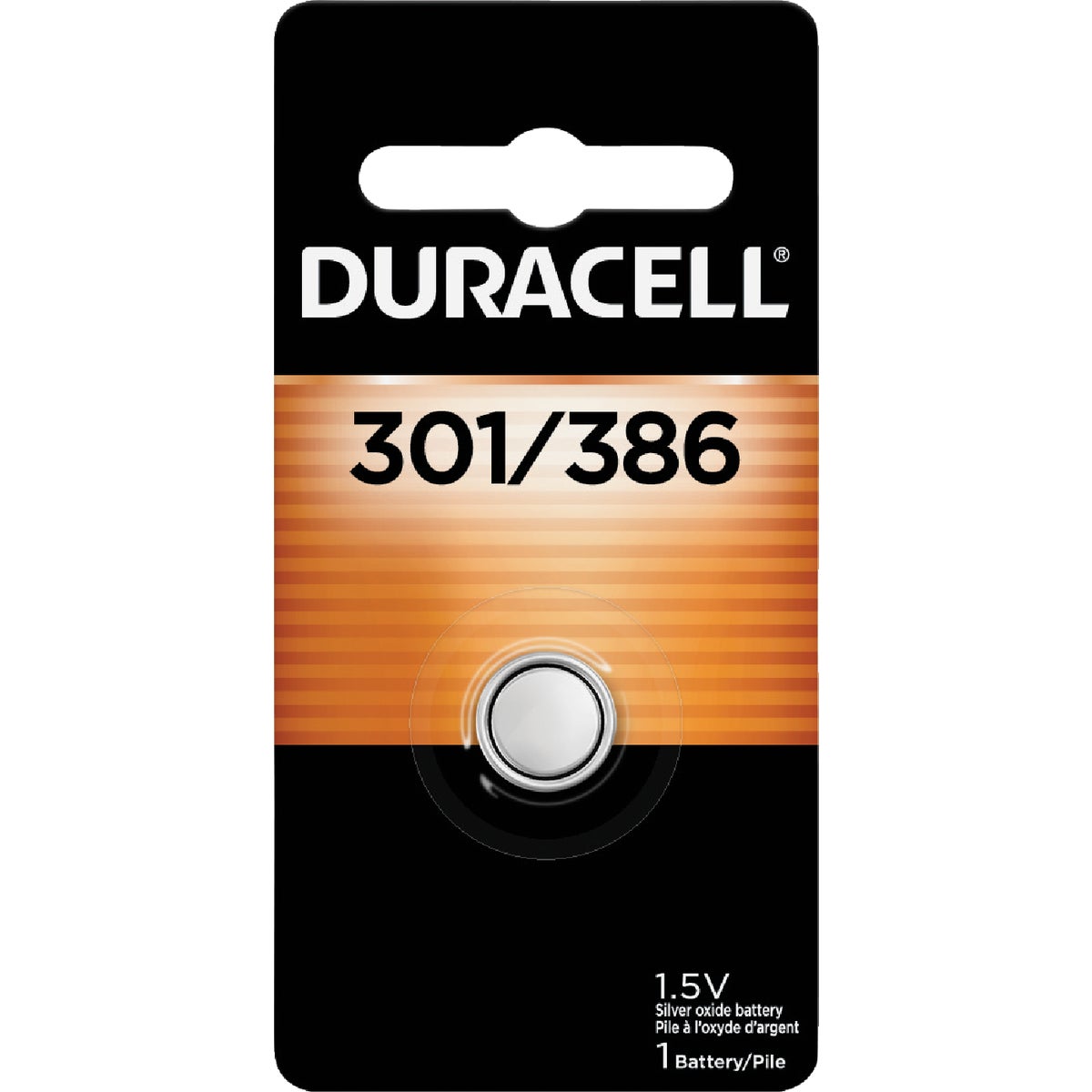 Duracell 301/386 Silver Oxide Button Cell Battery