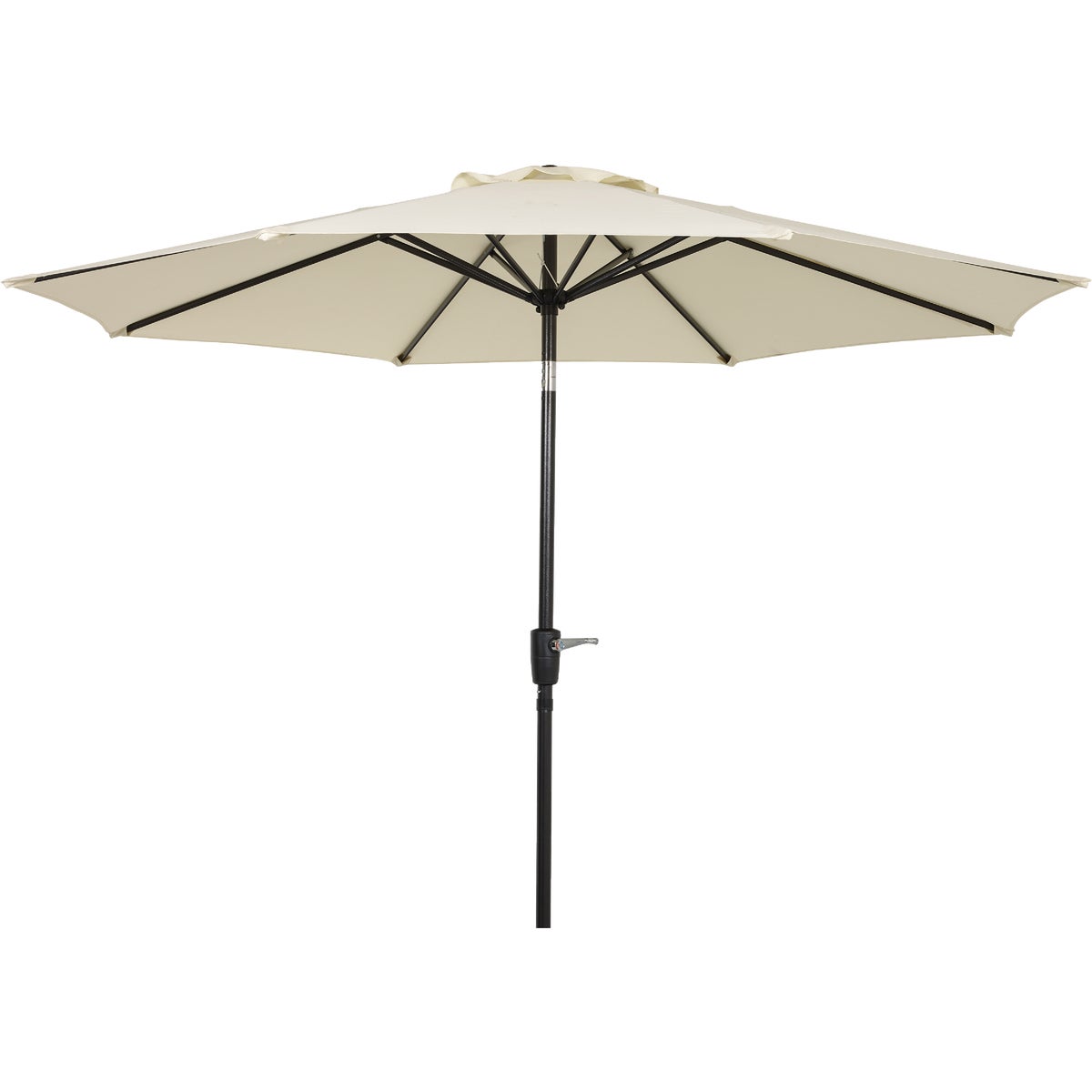 9 Ft. Aluminum Tilt/Crank Cream Patio Umbrella - PFAS Free