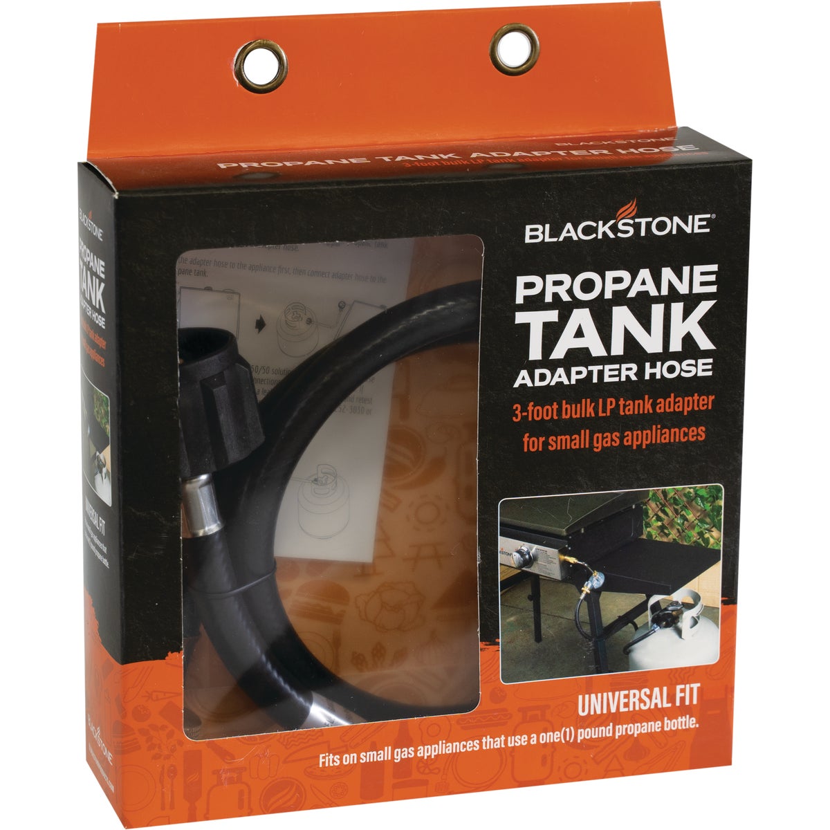 Blackstone 36 In. Reinforced Rubber Bulk Tank LP Adapter Hose & Regulator