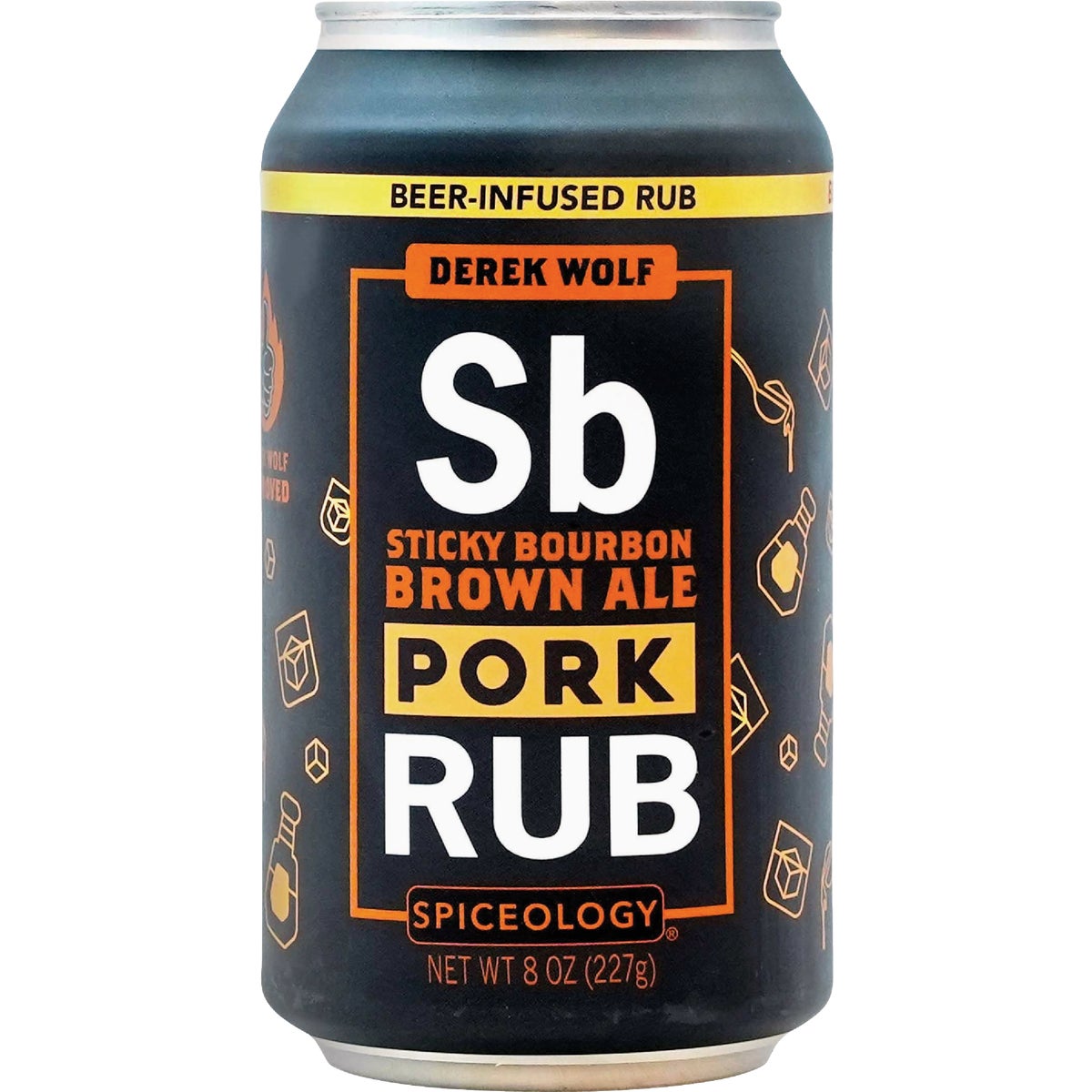 Spiceology Derek Wolf 8 Oz. Sticky Bourbon Brown Ale Pork Rub