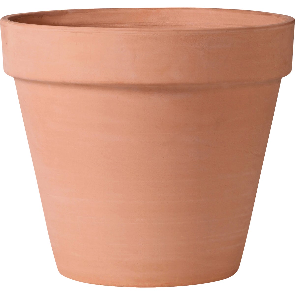 Ceramo 5-1/4 In. H. x 6 In. Dia. White Basalt Clay Standard Flower Pot