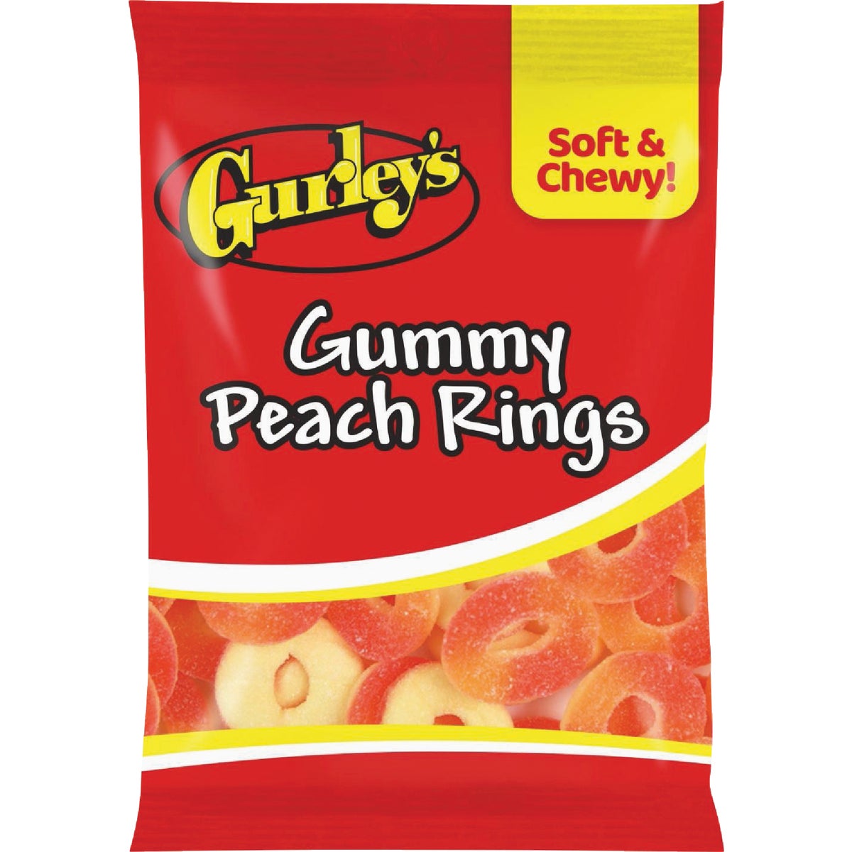 Gurley's 5 Oz. Gummy Peach Rings