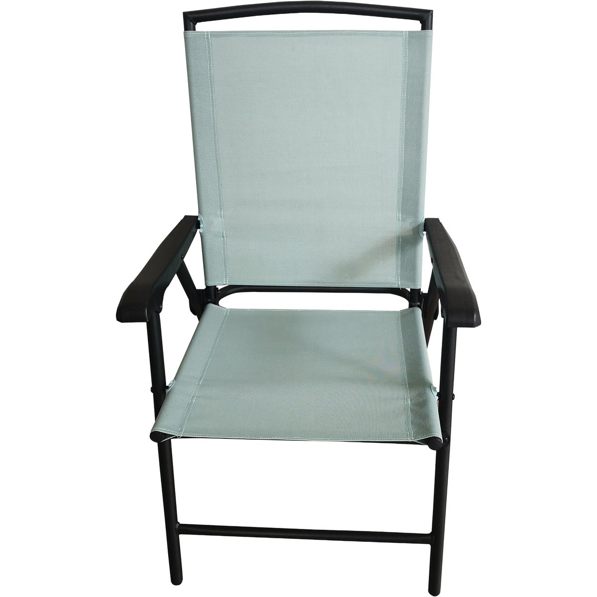 Four Seasons Courtyard Sunny Isles Seafoam Green Sling Fabric Folding Chair
