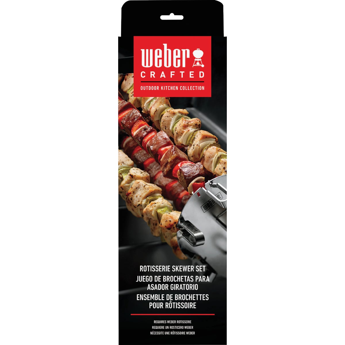 Weber 16 In. Stainless Steel Rotisserie Skewer Set