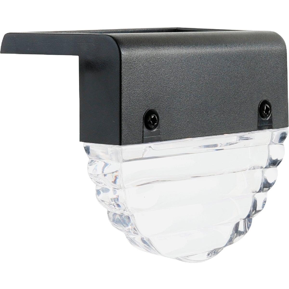 Moonrays 3.54 In. L. Black LED Solar Railing Light (2-Pack)