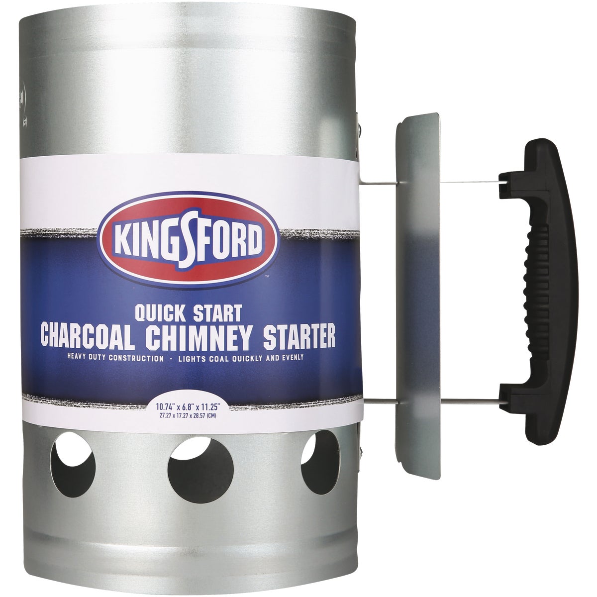 Kingsford Quick Start 6.8 In. Zinc-Plated Steel Chimney Charcoal Starter