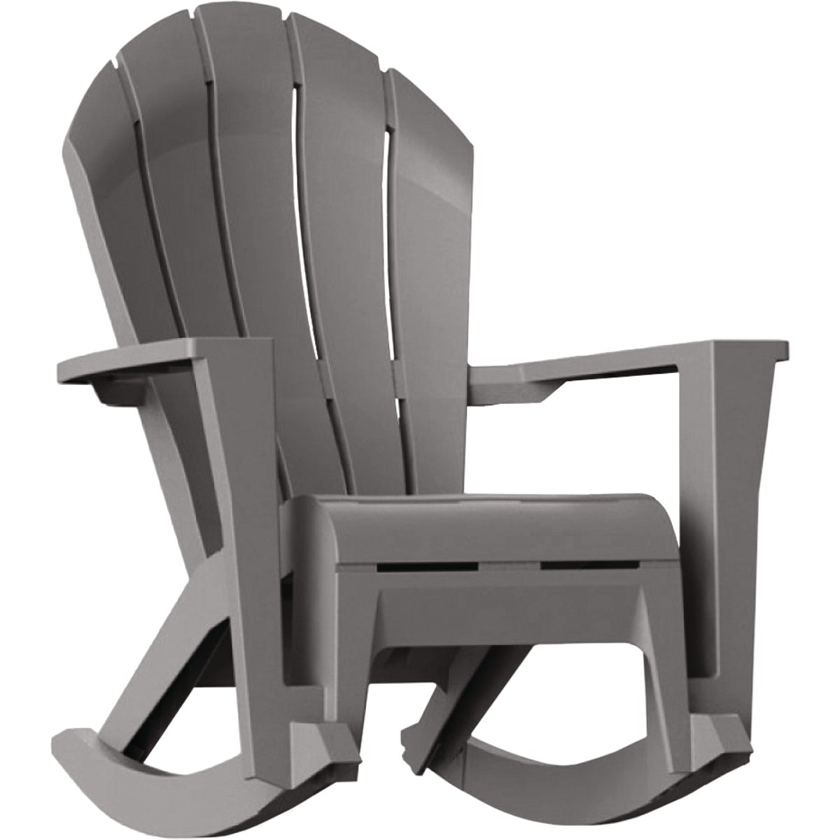 Adams Big Easy Westport Gray Resin Adirondack Rocking Chair