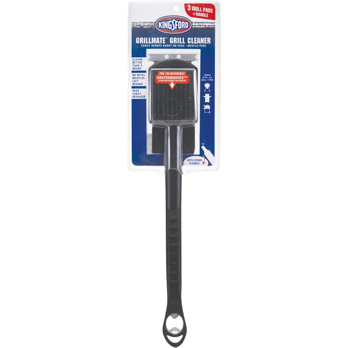 Kingsford GrillMate 14 In. Synthetic Bristles Grill Cleaning Brush