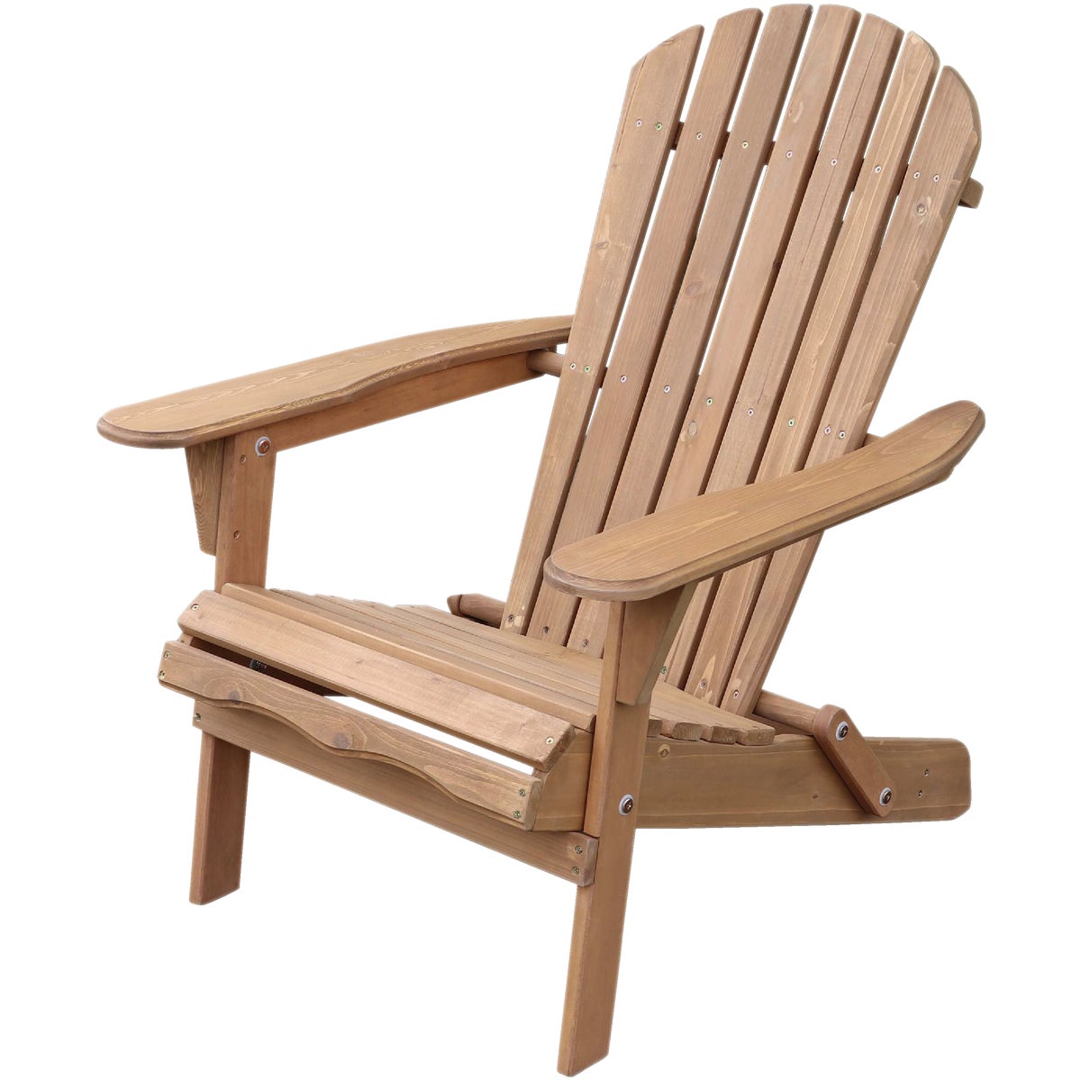 Northbeam Natural Wood Folding Adirondack Chair
