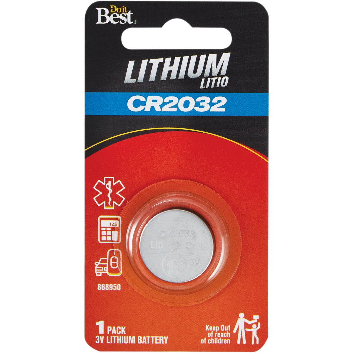 Do it Best CR2032 Lithium Coin Cell Battery