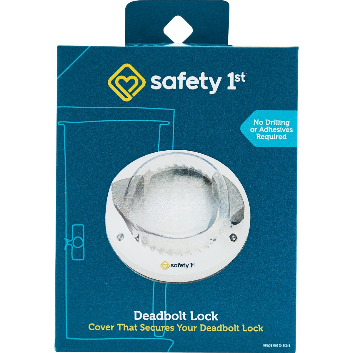 Safety 1st White Plastic Secure Mount Deadbolt Lock