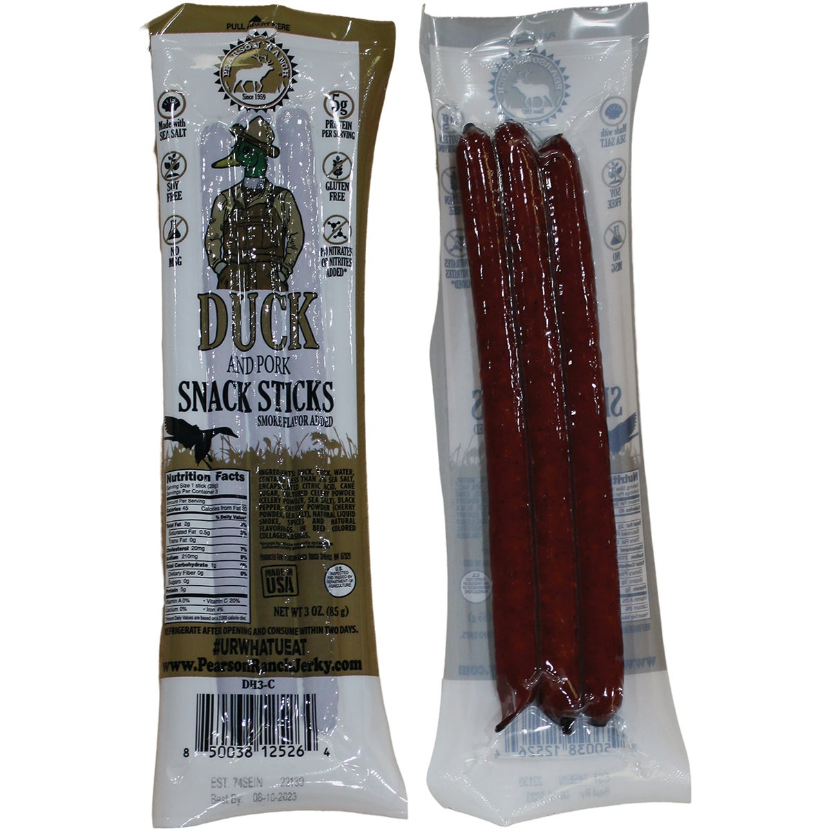 Pearson Ranch Jerky 3 Oz. Duck Multi-Pack Snack Stick