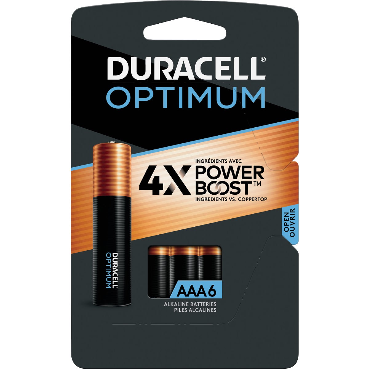 Duracell Optimum AAA Alkaline Battery (6-Pack)